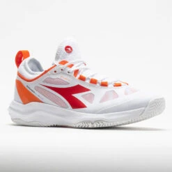 Diadora Speed Blushield Fly Clay Women's White/Fiery Red -K-Swiss || Fila || ADIDAS Sales 116606 5