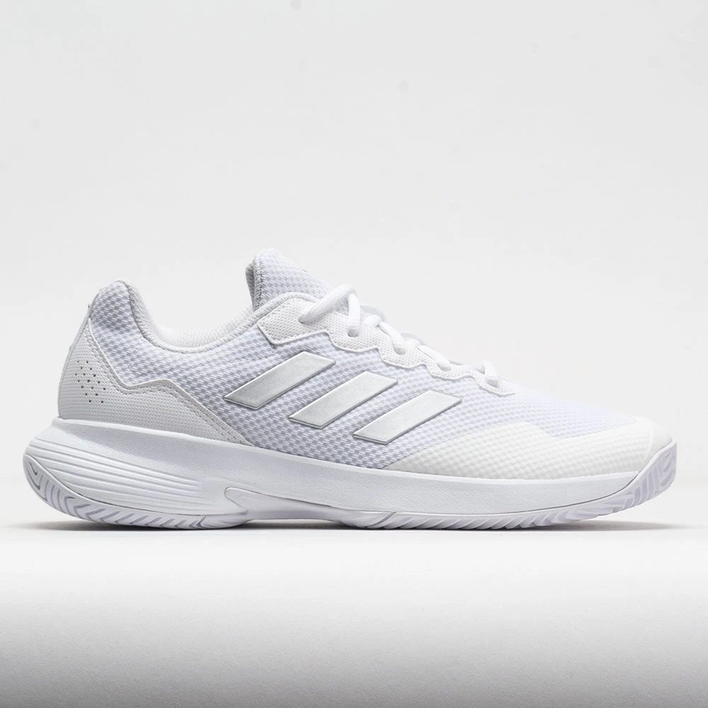 Adidas GameCourt Women's White/Silver Metallic/White 3 Adidas GameCourt Women's White/Silver Metallic/White