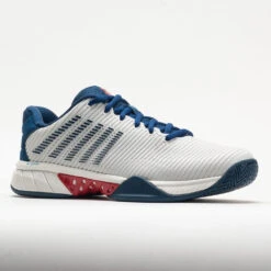 K-Swiss Hypercourt Express 2 Men's Blanc De Blanc/Blue Opal/Lollipop -K-Swiss || Fila || ADIDAS Sales 117125 5