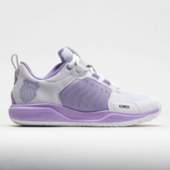 New Products 19 K-Swiss Ultrashot Team Women's White/Purple Rose/Moonless Night