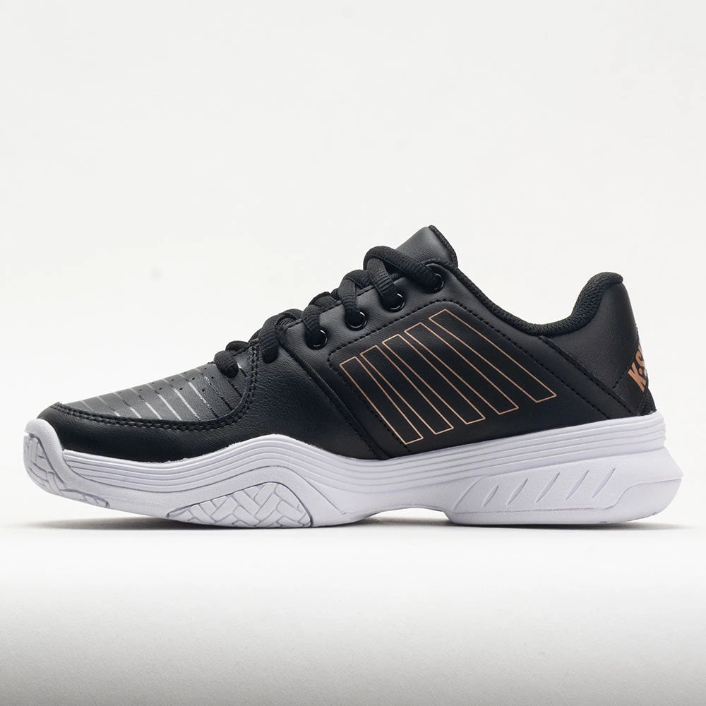 K-Swiss Court Express Women's Black/White/Rose Gold 4 K-Swiss Court Express Women's Black/White/Rose Gold - Image 2