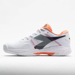 Diadora Trofeo AG Pickleball Women's White/Black/Vermillion Orange -K-Swiss || Fila || ADIDAS Sales 370024 1