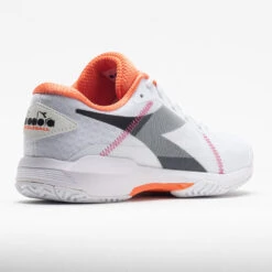 Diadora Trofeo AG Pickleball Women's White/Black/Vermillion Orange -K-Swiss || Fila || ADIDAS Sales 370024 6