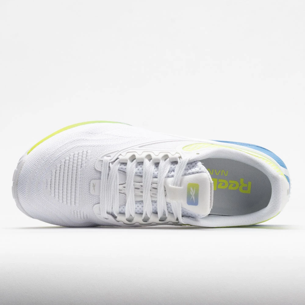 Reebok Nano X2 Women's White/Essential Blue/Acid Yellow 5 Reebok Nano X2 Women's White/Essential Blue/Acid Yellow - Image 3